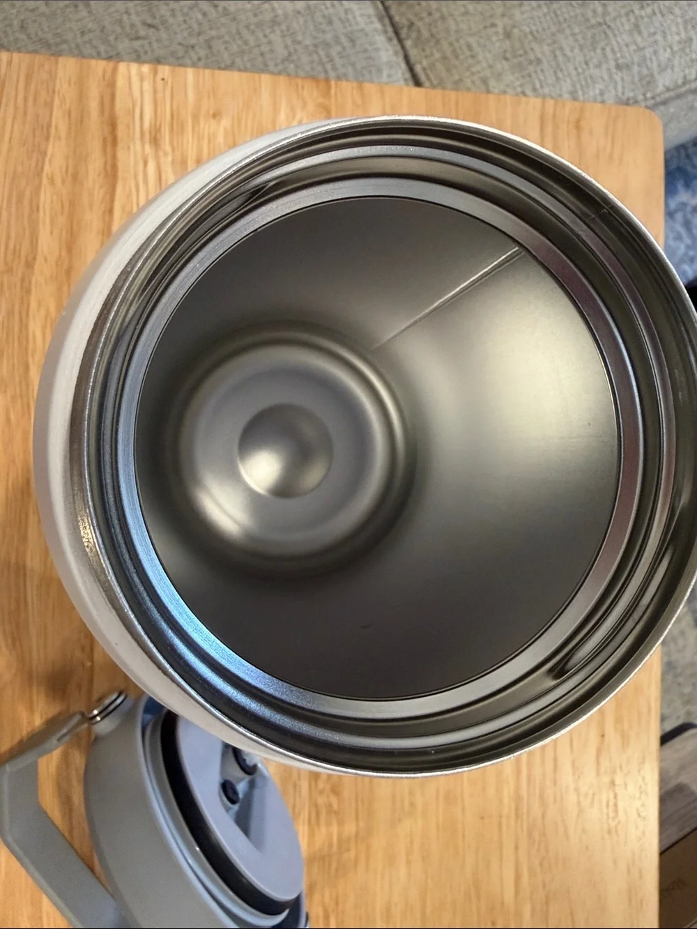 Stanley White with Gray Lid and Silver Base- 64 oz straw jug. - Picture 6 of 7